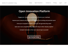 Tablet Screenshot of in-cubator.org